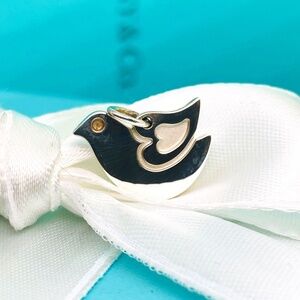 New Tiffany & Co dove charm 925 lovey dove retired rare
